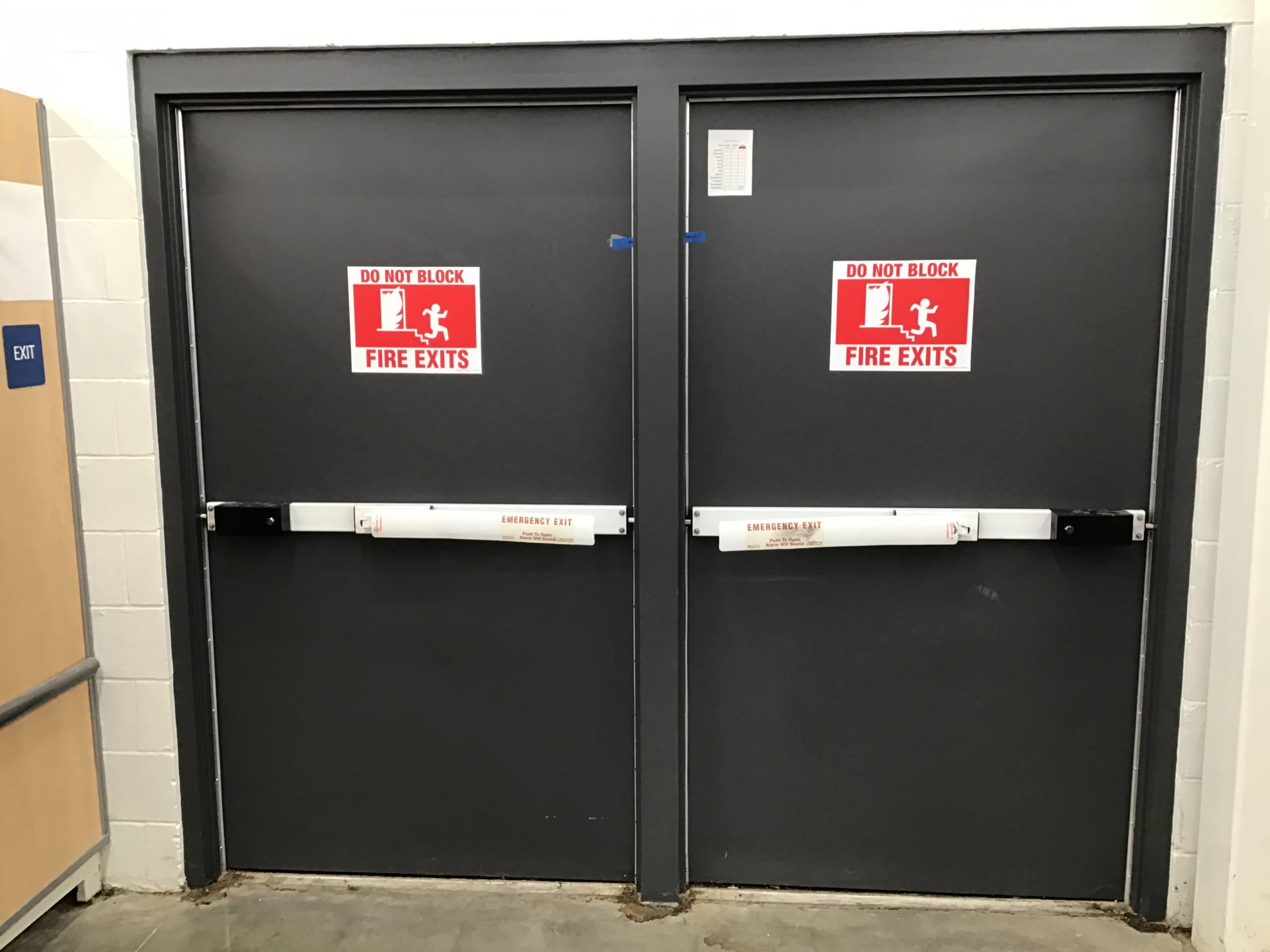 fire exit doors